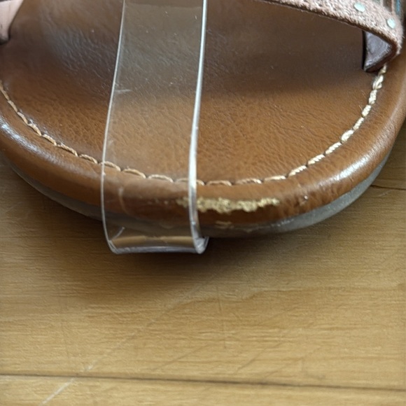 ARIZONA JEAN CO GENNA ROSE DUST ADJUSTABLE FLAT SANDALS SIZE 7 - Picture 4 of 13